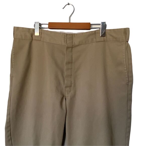 Dickie’s mens tan polyester cotton blend khaki side pockets work pants XXL - Picture 5 of 5